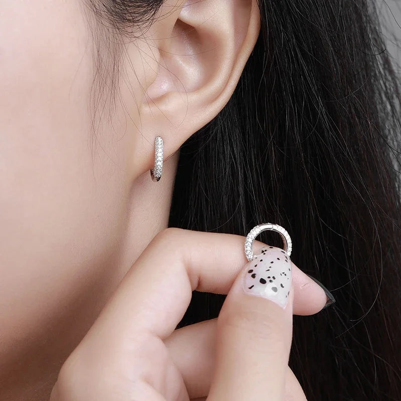Vixonna Women's Moissanite Earrings 925 Silver D Color VVS1