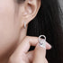 Vixonna Women's Moissanite Earrings 925 Silver D Color VVS1
