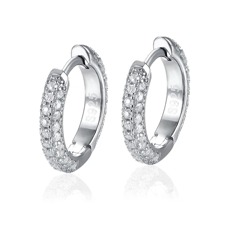 Vixonna Women's Moissanite Earrings 925 Silver D Color VVS1