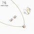 Vixonna Women's Moissanite Engagement Jewelry Set 925 Silver D Color VVS1
