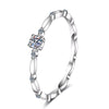 Vixonna Women's Moissanite Engagement Ring 925 Silver D Color VVS1