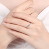 Vixonna Women's Moissanite Engagement Ring 925 Silver D Color VVS1