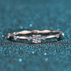 Vixonna Women's Moissanite Engagement Ring 925 Silver D Color VVS1