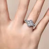 Vixonna Women's Moissanite Engagement Ring 925 Silver D Color VVS1