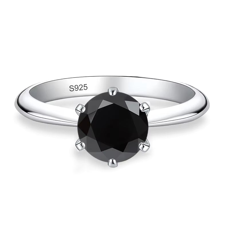 Vixonna Women's Moissanite Engagement Wedding Ring 925 Silver 18K Gold Plated