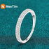 Vixonna Women's Moissanite Eternity Band Ring 925 Silver D Color VVS1