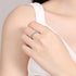 Vixonna Women's Moissanite Eternity Band Ring 925 Silver D Color VVS1