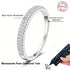 Vixonna Women's Moissanite Eternity Band Ring 925 Silver D Color VVS1