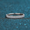 Vixonna Women's Moissanite Eternity Band Ring 925 Silver D Color VVS1