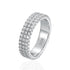 Vixonna Women's Moissanite Eternity Band Wedding Ring 925 Silver D Color VVS1