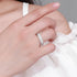 Vixonna Women's Moissanite Eternity Band Wedding Ring 925 Silver D Color VVS1
