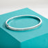 Vixonna Women's Moissanite Eternity Bracelet Bangle 925 Silver 2.017ct