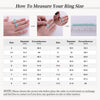 Vixonna Women's Moissanite Eternity Engagement Ring 925 Silver D Color VVS1