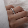 Vixonna Women's Moissanite Eternity Wedding Band Ring 925 Silver D Color