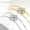 Vixonna Women's Moissanite Flower Pendant Necklace 925 Silver D Color VVS1