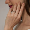 Vixonna Women's Moissanite Full Eternity Wedding Band Ring 925 Silver D Color