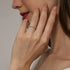 Vixonna Women's Moissanite Full Eternity Wedding Band Ring 925 Silver D Color