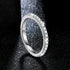Vixonna Women's Moissanite Full Eternity Wedding Band Ring 925 Silver D Color