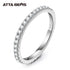 Vixonna Women's Moissanite Full Eternity Wedding Band Ring 925 Silver D Color