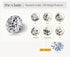 Vixonna Women's Moissanite Geometric Necklace 925 Silver 18k Gold Plated D Color VVS1
