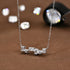 Vixonna Women's Moissanite Geometric Necklace 925 Silver 18k Gold Plated D Color VVS1