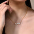Vixonna Women's Moissanite Geometric Necklace 925 Silver 18k Gold Plated D Color VVS1