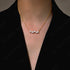 Vixonna Women's Moissanite Geometric Necklace 925 Silver 18k Gold Plated D Color VVS1