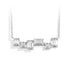 Vixonna Women's Moissanite Geometric Necklace 925 Silver 18k Gold Plated D Color VVS1