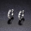 Vixonna Women's Moissanite Hoop Earrings 925 Silver D Color VVS1 0.12 in