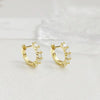 Vixonna Women's Moissanite Hoop Earrings 925 Silver D Color VVS1 0.12 in