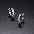 Vixonna Women's Moissanite Hoop Earrings 925 Silver D Color VVS1 0.12 in