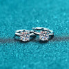 Vixonna Women's Moissanite Hoop Earrings 925 Silver D Color VVS1