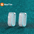 Vixonna Women's Moissanite Hoop Earrings 925 Silver D Color VVS1