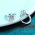 Vixonna Women's Moissanite Hoop Earrings 925 Silver D Color VVS1