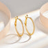 Vixonna Women's Moissanite Hoop Earrings 925 Silver D Color VVS1