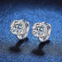 Vixonna Women's Moissanite Hoop Earrings 925 Silver D Color VVS1