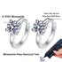 Vixonna Women's Moissanite Hoop Earrings 925 Silver D Color VVS1