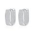 Vixonna Women's Moissanite Hoop Earrings 925 Silver D Color VVS1