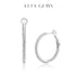 Vixonna Women's Moissanite Hoop Earrings 925 Silver D Color VVS1