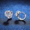 Vixonna Women's Moissanite Hoop Earrings 925 Silver D Color VVS1