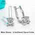 Vixonna Women's Moissanite Huggie Hoop Earrings 925 Silver D Color 1cttw