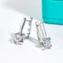 Vixonna Women's Moissanite Huggie Hoop Earrings 925 Silver D Color 1cttw