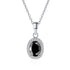 Vixonna Women's Moissanite Pendant Necklace 1ct D Color 925 Silver
