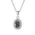 Vixonna Women's Moissanite Pendant Necklace 1ct D Color 925 Silver