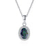 Vixonna Women's Moissanite Pendant Necklace 1ct D Color 925 Silver