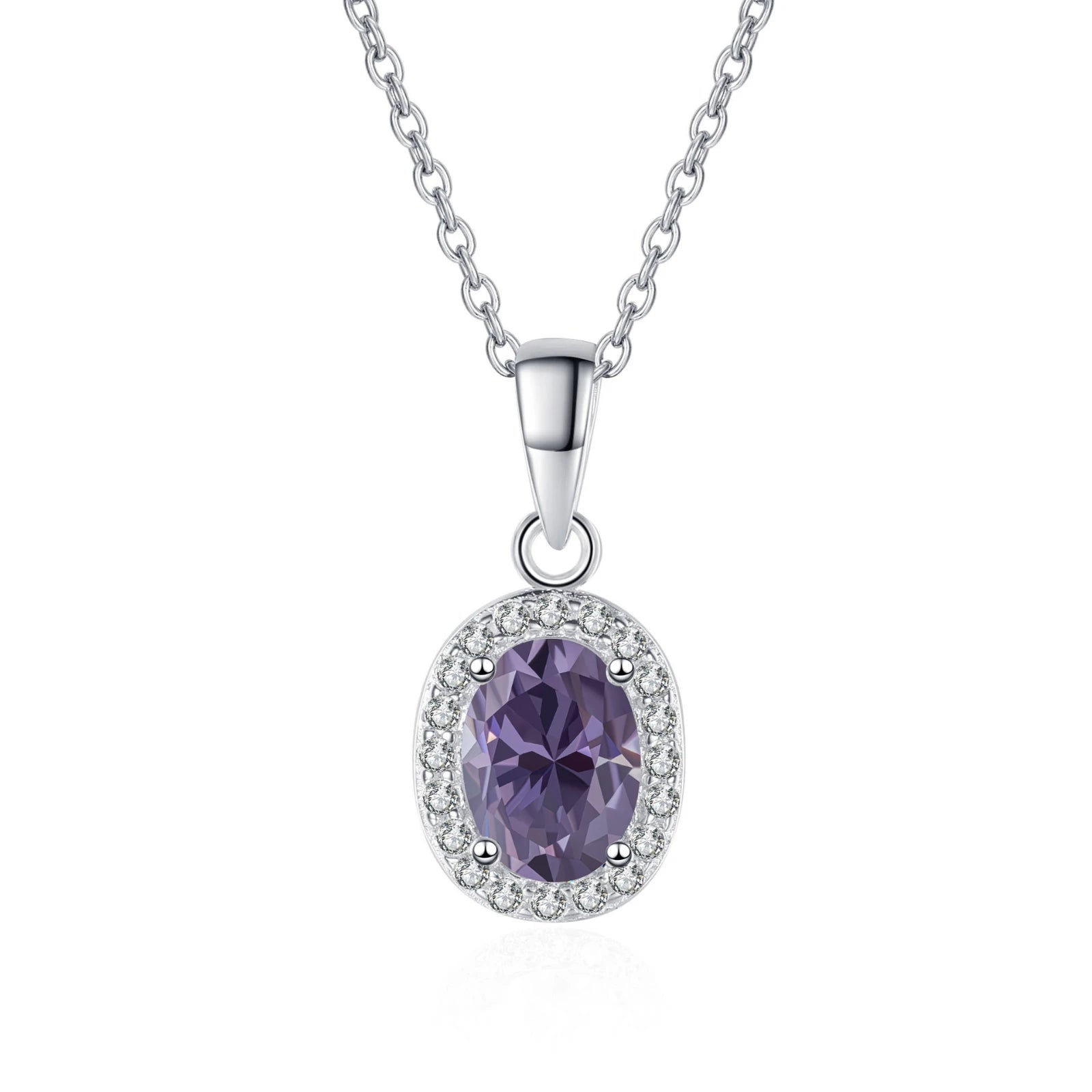 Vixonna Women's Moissanite Pendant Necklace 1ct D Color 925 Silver