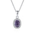 Vixonna Women's Moissanite Pendant Necklace 1ct D Color 925 Silver