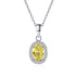 Vixonna Women's Moissanite Pendant Necklace 1ct D Color 925 Silver