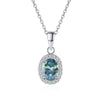 Vixonna Women's Moissanite Pendant Necklace 1ct D Color 925 Silver