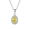 Vixonna Women's Moissanite Pendant Necklace 1ct D Color 925 Silver